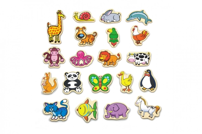 Wooden Animal Magnets