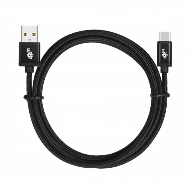 Kabel USB-USB C 1,5 m černý prémiový kabel