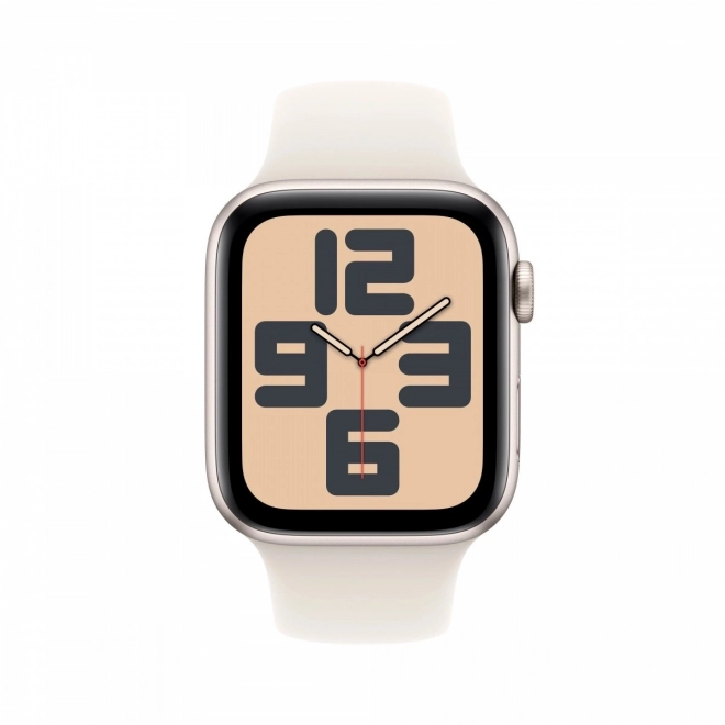 Apple watch se gps + cellular 44 mm aus aluminium mondscheinfarben mit sportarmband größe s/m