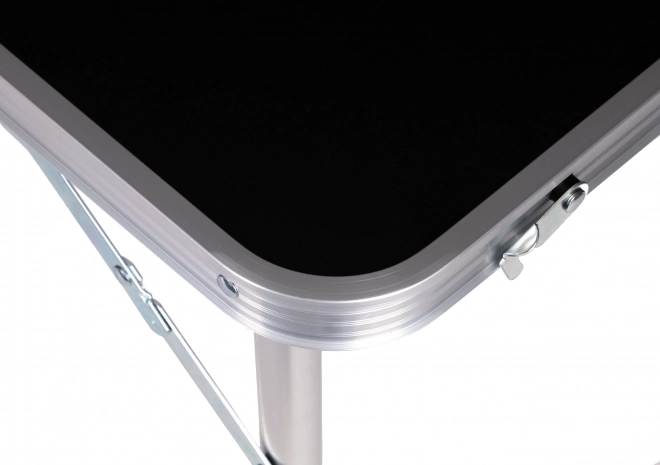 Tourist table folding camping table black top 120 x 60 cm