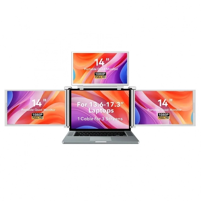 Smart Life Triple Portable Monitor 14 inches
