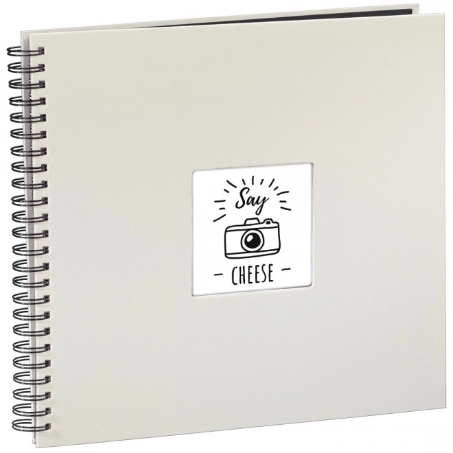 Photo Album with Black Pages and Spiral Binding