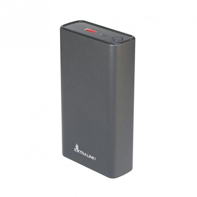 Silver Power Bank with 20000mAh and 45W Power Delivery