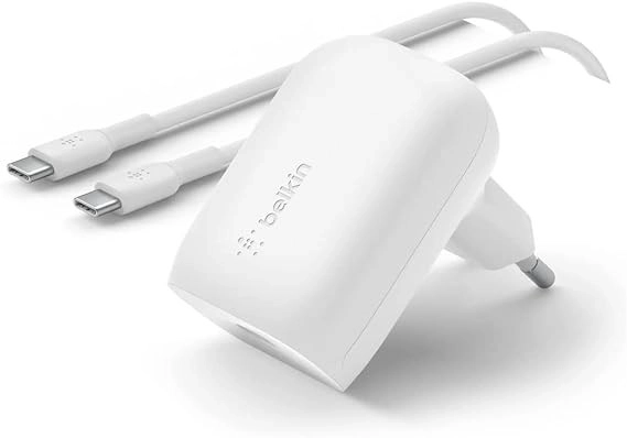 BoostCharge 30W USB-C PD PPS Wall Charger with USB-C Cable