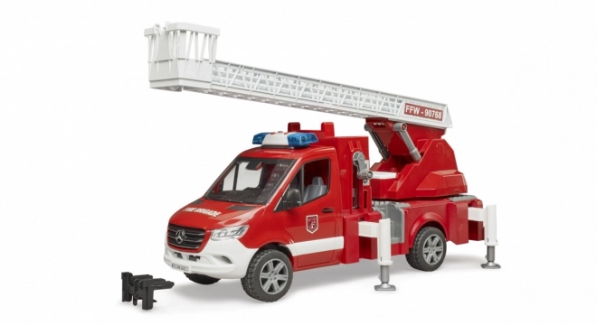 Camion dei pompieri Mercedes-Benz Sprinter con scala per bambini