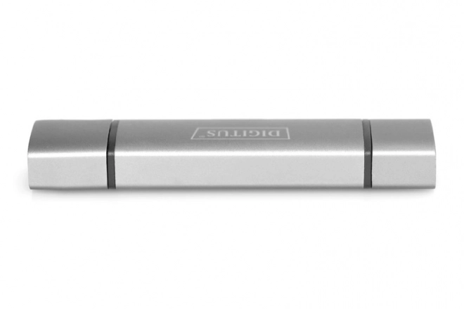 Digitus 3-portos USB kártyaolvasó szürke