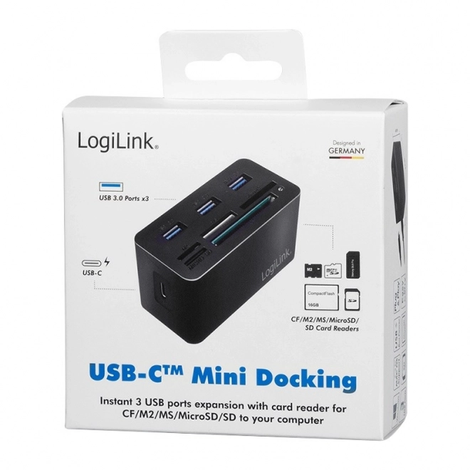 Docking Station USB3.2 with 8 Ports Mini Black