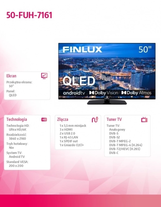 50-inch QLED TV 50-FUH-7161