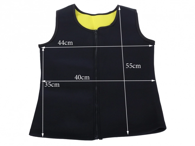 Neoprene Men's Fitness Slimming Shirt with Zipper – Size L