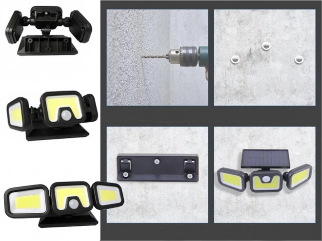 Solar Street Light with Motion and Dusk Sensor
