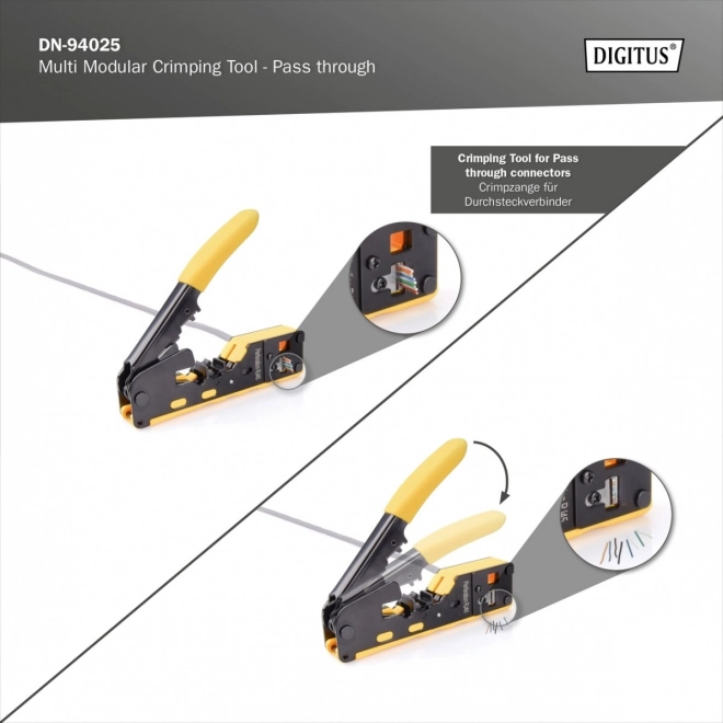 Rj45 Rj12 Rj11 Modular Plug Crimping Tool
