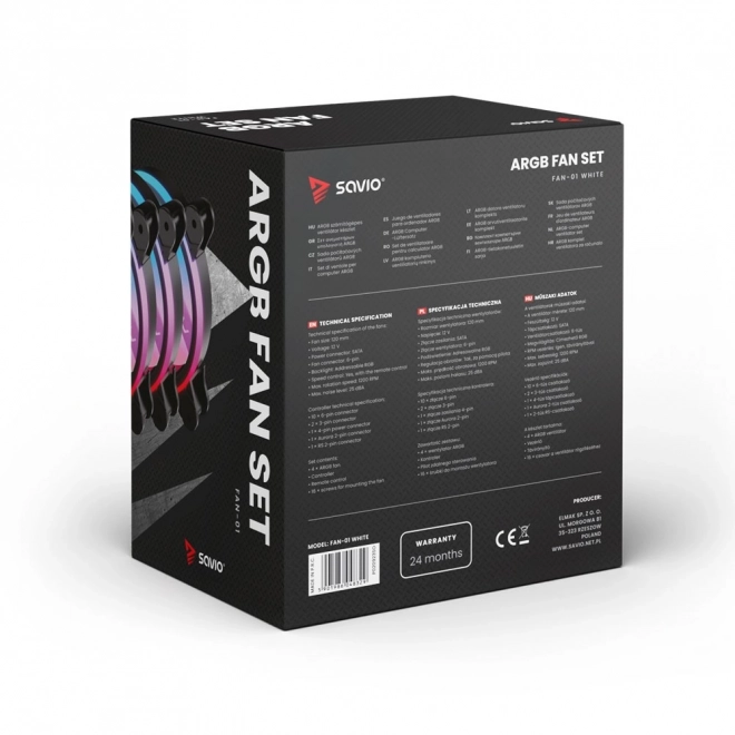 White 120mm ARGB Gaming Fan Pack