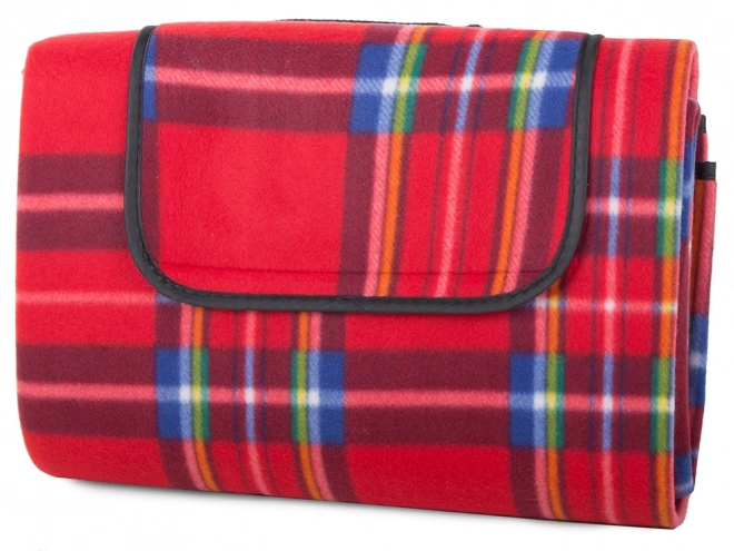 Folding Picnic Blanket Red 150 x 200 cm