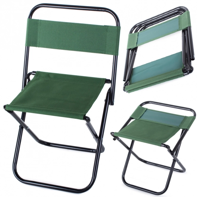 Folding Camping and Fishing Chair with Backrest