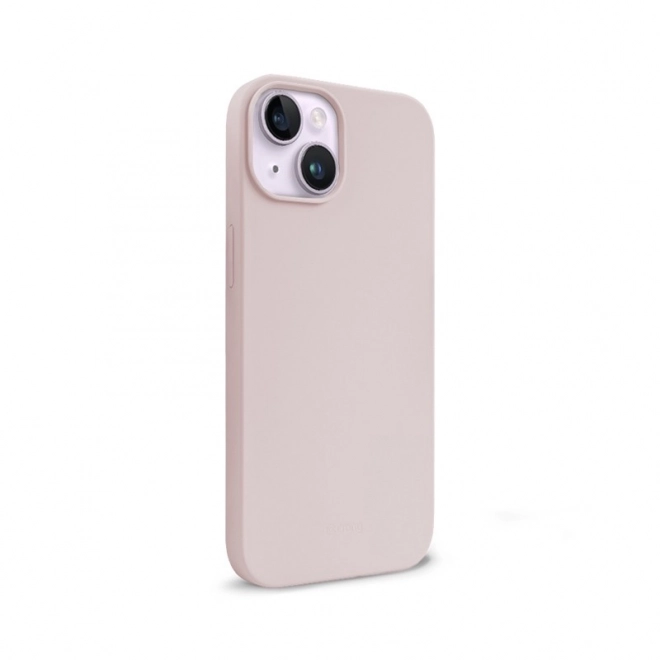 Magnetic Liquid Silicone Case for iPhone 14 and iPhone 13 - Sandy Pink