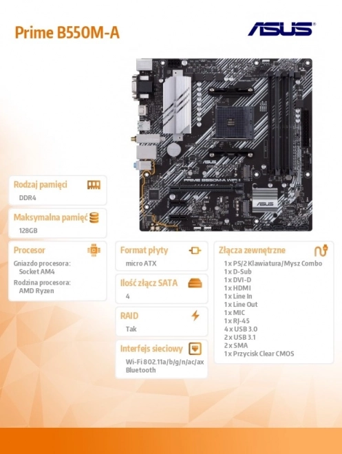 Motherboard Prime B550M-A WIFI II