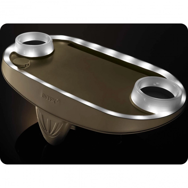 Cup holder with LED lighting and space for tablet, phone SPA INTEX 28520