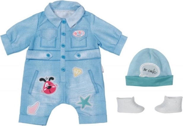 Jeans kombinezon Deluxe za punčko