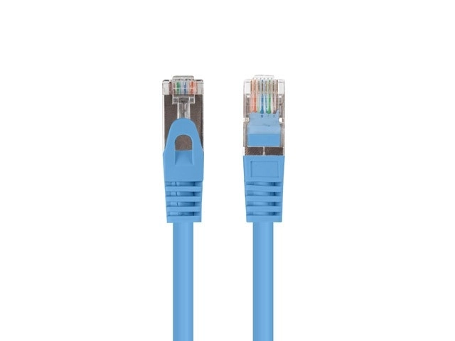 Cat 6 FTP Network Patch Cables 1M 10-Pack Fluke Passed Blue