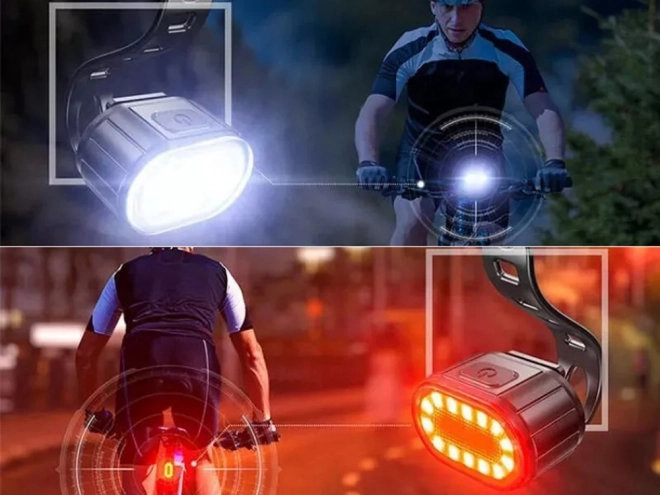 Wiederaufladbare LED-Fahrradlichter mit USB