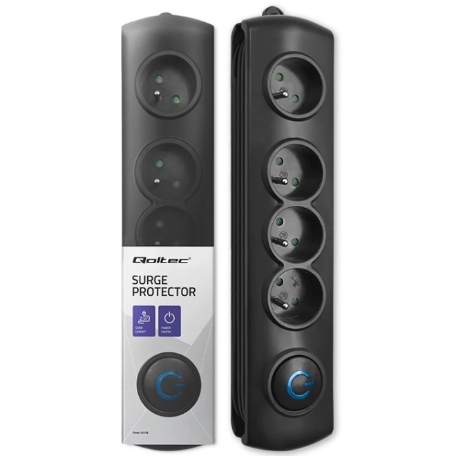 Power Surge Protector Strip 4 Outlets 2.5m