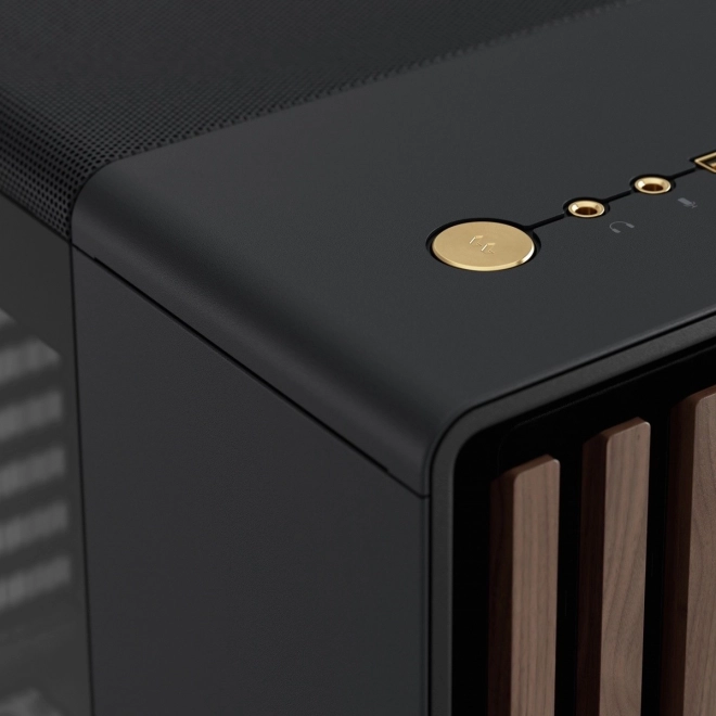 Fractal Design kast North zwart met houten details