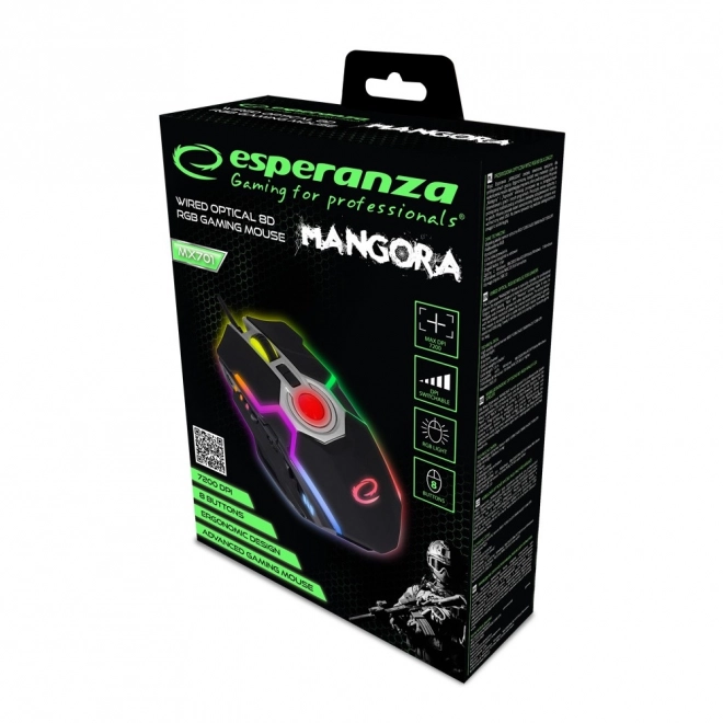 Mangora Wired Gaming Mouse with LED