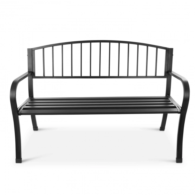 Garden bench with backrest for terrace and balcony