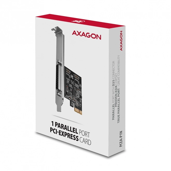 PCEA-P1N PCIe 1x LPT řadič paralelních portů, včetně SP a LP