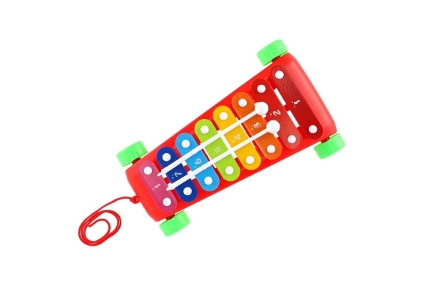 Ksilofon plast/metal 24cm s palicama 2 boje u vrećici 19x31x6cm