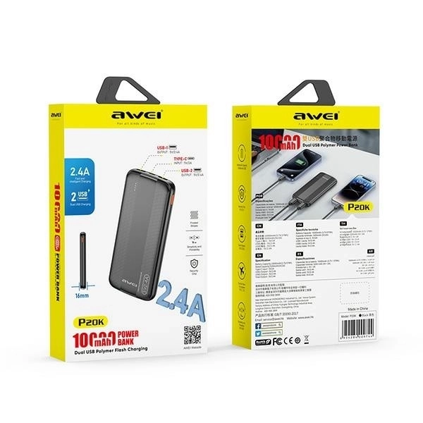 Powerbank 10000mAh 2xUSB