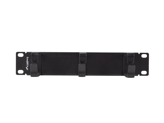 Cable Organizer 10 Inch with Metal Holders Type B Black
