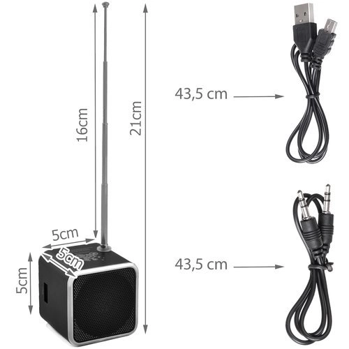 Tragbares Bluetooth-Lautsprecherradio mit LCD