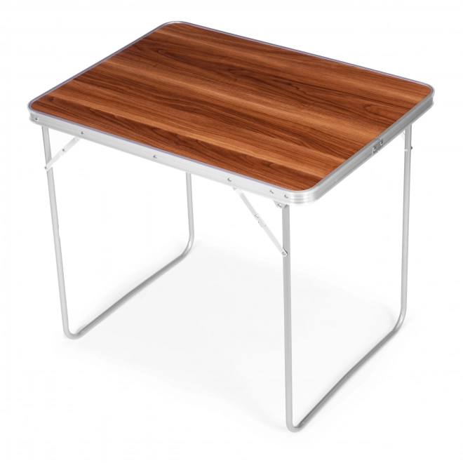 Tourist table picnic folding table top 80x60 cm brown