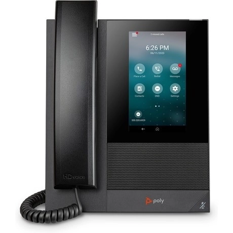 Business Multimedia Phone Poly CCX 400 with Open SIP and PoE Support
