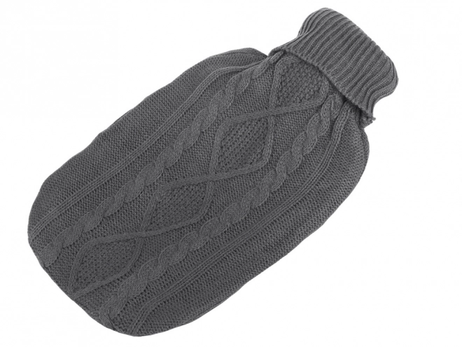 Large Rubber Hot Water Bottle with Sweater Cover