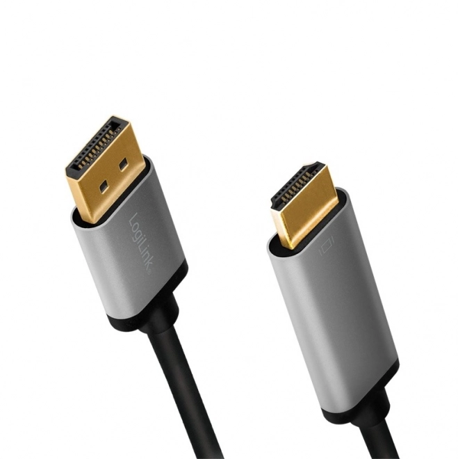 4K HDMI DisplayPort Alumínium Kábel - 2m