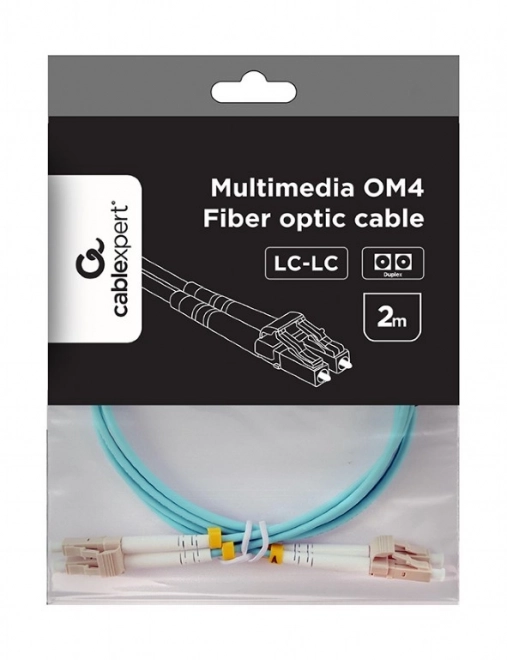 Cavo Ottico Duplex Multimodale OM4 50/125, LC/LC, 2m