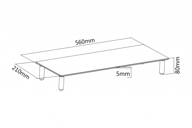 Glass Monitor Stand