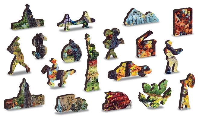 Uniquely shaped pieces with laser details