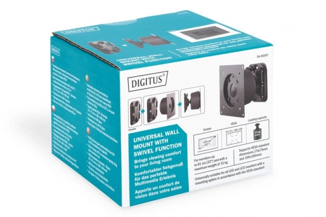 Monitor Mount DigiTus with Swivel Joint up to 27 inches