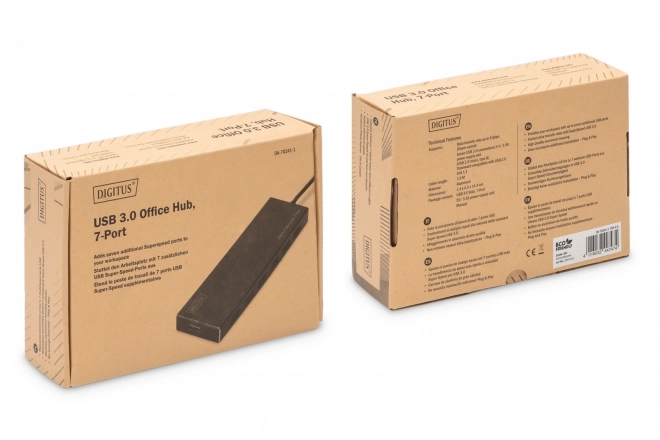 USB 3.0 hub 7-port, aluminum