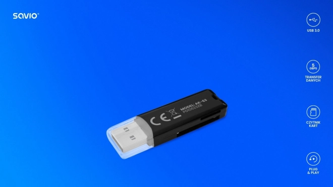 Lettore di schede SD USB SAVIO