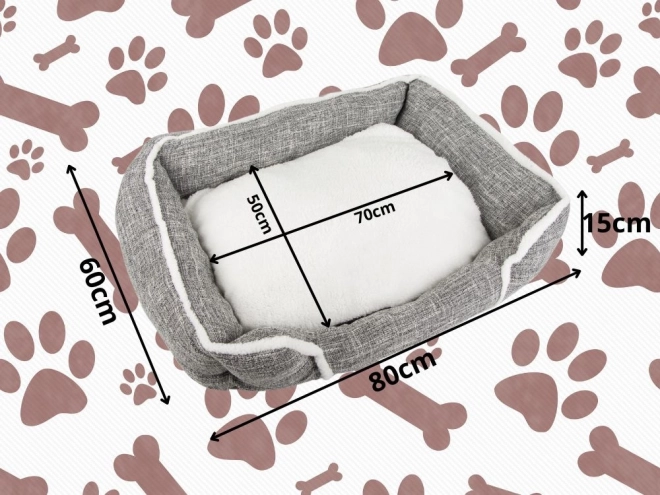Letto morbido e confortevole per cani con cuscino XL