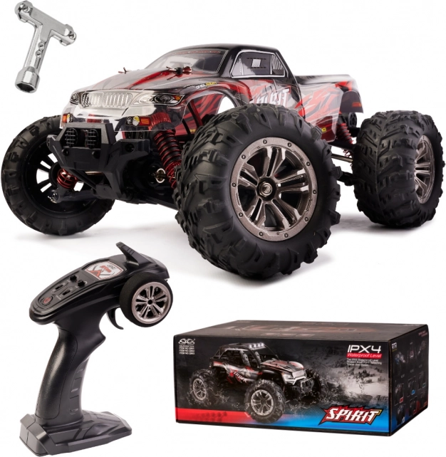 RC auto 1:16 bezkefové, 52 km/h, červené