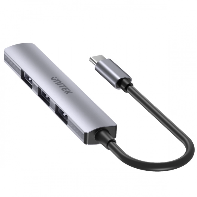 Aluminum USB-C Hub with 1 USB 3.0 and 3 USB 2.0 Ports