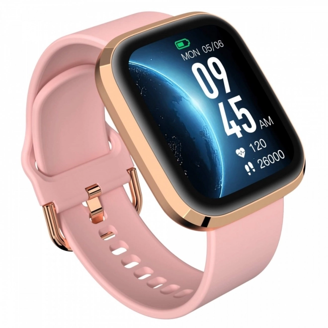 Elegant Gold Smartwatch with Bluetooth