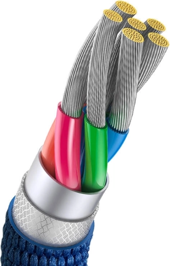 Durable braided cable and reinforced ends