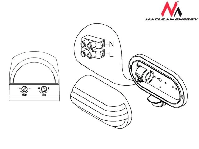Wall Mount with PIR Sensor 60W