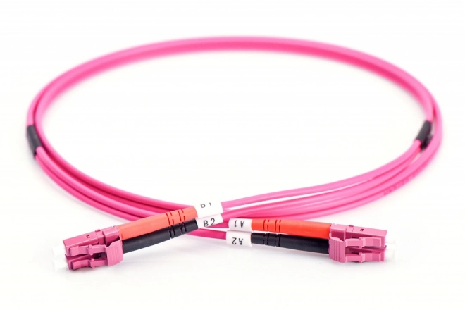 Fiber Optic Patch Cord LC to LC OM4 5m Duplex LSOH